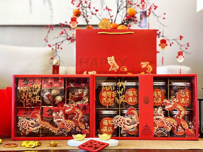 春節(jié)年貨包裝盒定制-零食大禮包包裝制作 春節(jié)年貨包裝盒定制-零食大禮包包裝制作